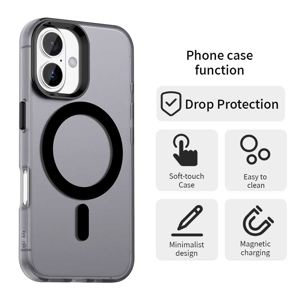 Θήκη MagSafe για Apple iPhone 16, Techsuit, CandyCase, Μαύρο