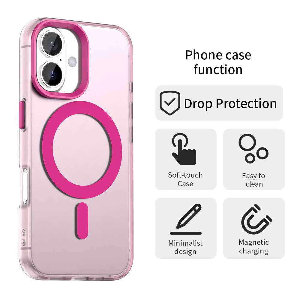 Θήκη MagSafe για Apple iPhone 16, Techsuit, CandyCase, Ροζ