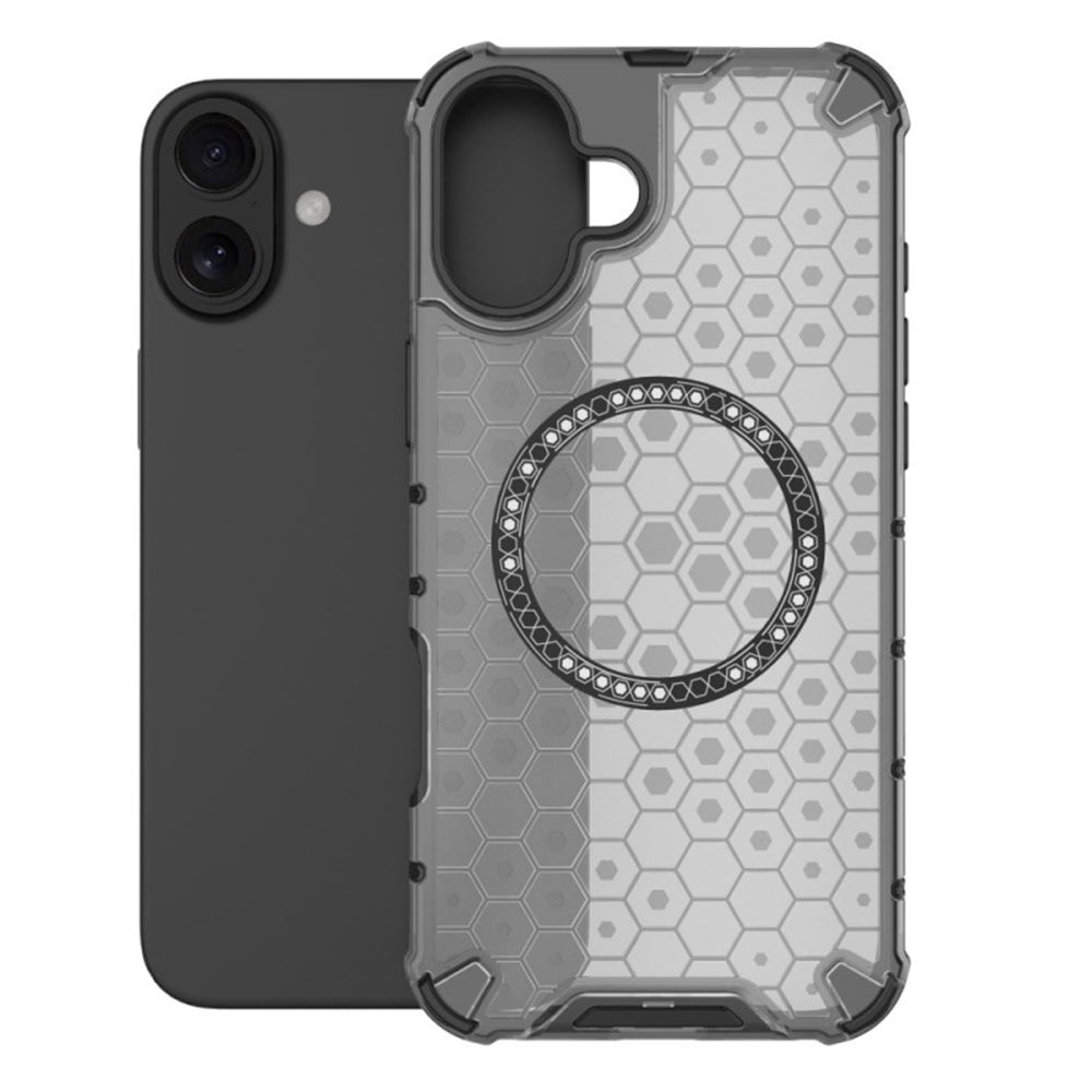 Θήκη MagSafe για Apple iPhone 16, Techsuit, HoneyComb Shield, Λευκή