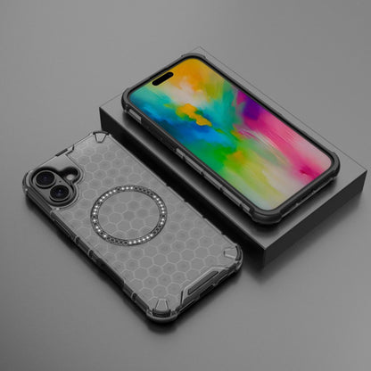 Θήκη MagSafe για Apple iPhone 16, Techsuit, HoneyComb Shield, Λευκή