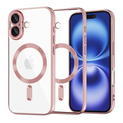 Θήκη MagSafe για Apple iPhone 16, Techsuit, Luxury Crystal, Ροζ