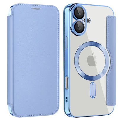 Θήκη MagSafe για Apple iPhone 16, Techsuit, SmartMag Book, Μπλε