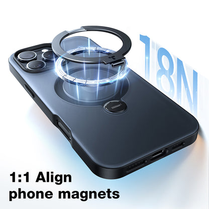 Θήκη MagSafe για Apple iPhone 16, Torras, Ostand Spin, Μαύρη