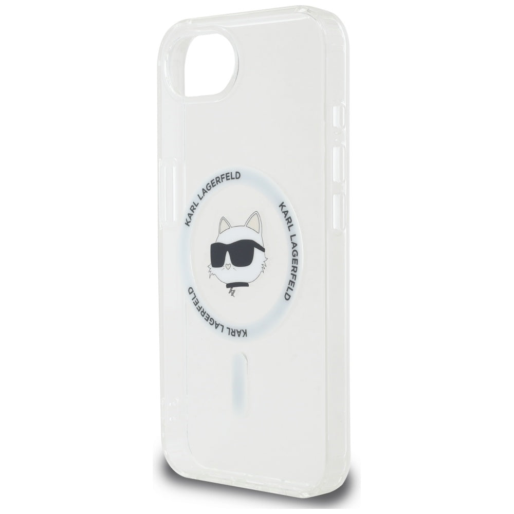 MagSafe Case for Apple iPhone 16e, Karl Lagerfeld, IML Choupette's Head, White