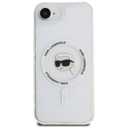 Θήκη MagSafe για Apple iPhone 16e, Karl Lagerfeld, IML Karl's Head, Λευκή