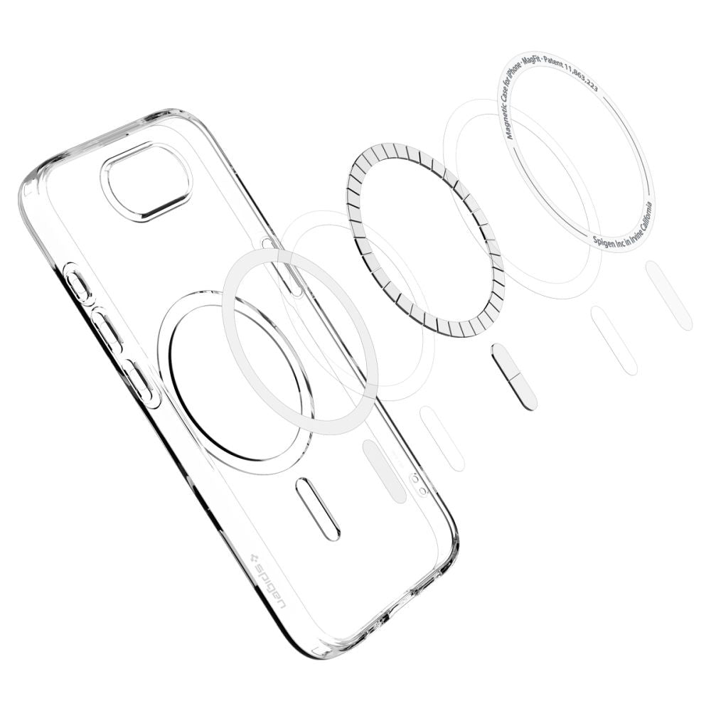 Θήκη MagSafe για Apple iPhone 17e / 16e, Spigen, Liquid Crystal, Διαφανής ACS09150