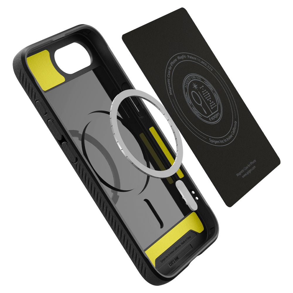 Θήκη MagSafe για Apple iPhone 17e / 16e, Spigen, Rugged Armor, Ματ Μαύρη