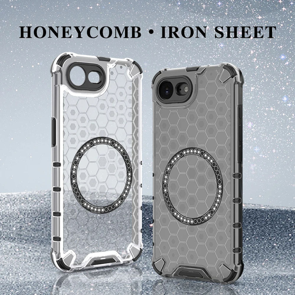 Θήκη MagSafe για Apple iPhone 17e / 16e, Techsuit, HoneyComb Shield, Λευκό