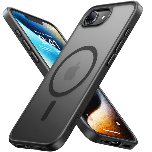 MagSafe Case for Apple iPhone 17e / 16e, Torras, Guardian, Black