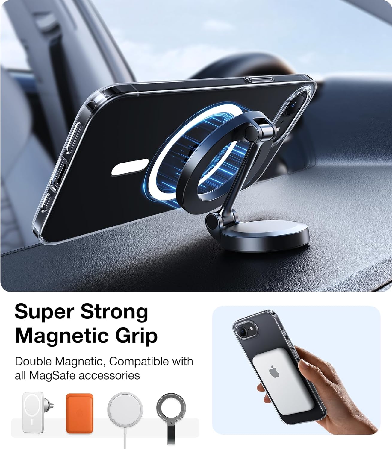 Θήκη MagSafe για Apple iPhone 17e / 16e, Torras, OriginFit, Διαφανής
