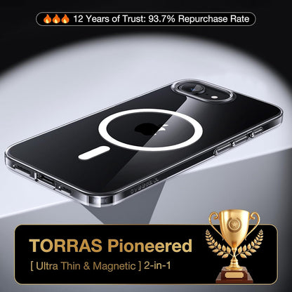 Θήκη MagSafe για Apple iPhone 17e / 16e, Torras, OriginFit, Διαφανής