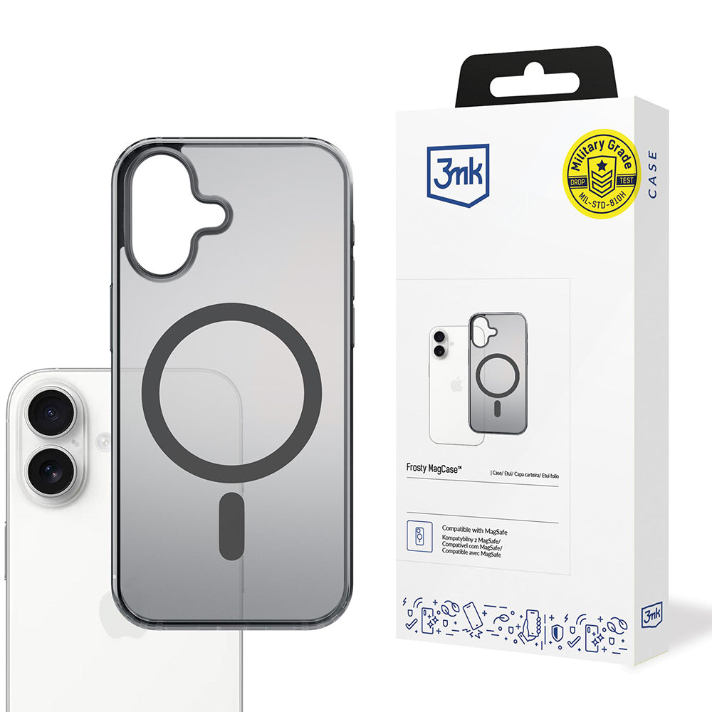 Θήκη MagSafe για Apple iPhone 17, 3MK, Frosty MagCase, Μαύρη