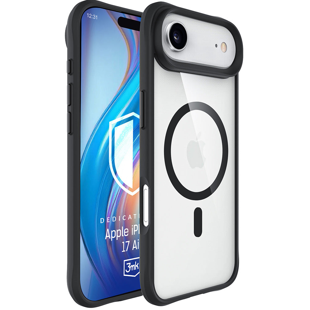 Θήκη MagSafe για Apple iPhone 17 Air, 3MK, Satin Armor, Μαύρη
