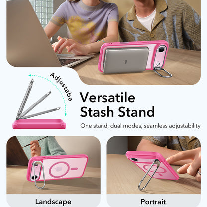 Θήκη MagSafe για Apple iPhone 17 Air, ESR, Classic Hybrid Kickstand, Ροζ Σατέν