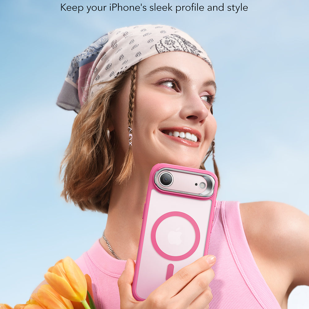 Θήκη MagSafe για Apple iPhone 17 Air, ESR, Classic Hybrid Kickstand, Ροζ Σατέν