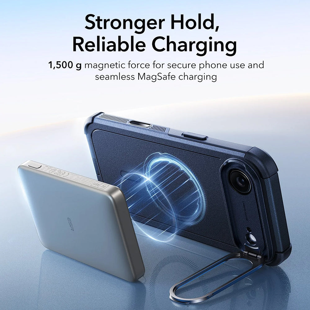 Θήκη MagSafe για Apple iPhone 17 Air, ESR, Cyber Armor Kickstand, Μπλε