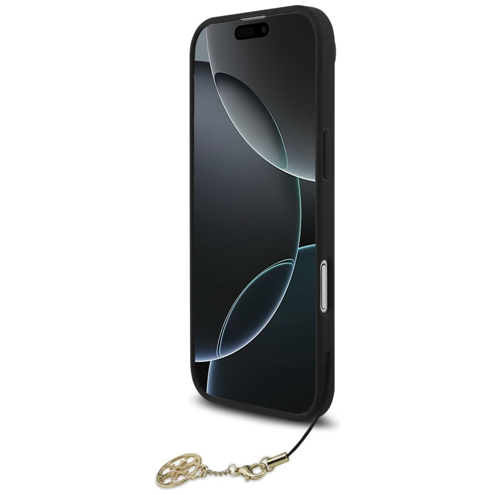 Θήκη MagSafe για Apple iPhone 17 Air, Guess, 4G Charm Cradle, Μαύρη