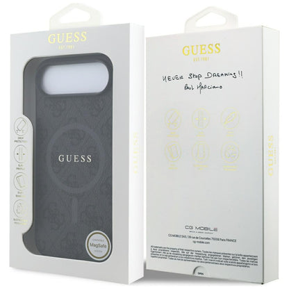 Θήκη MagSafe για Apple iPhone 17 Air, Guess, 4G Ring Classic Logo, Μαύρη