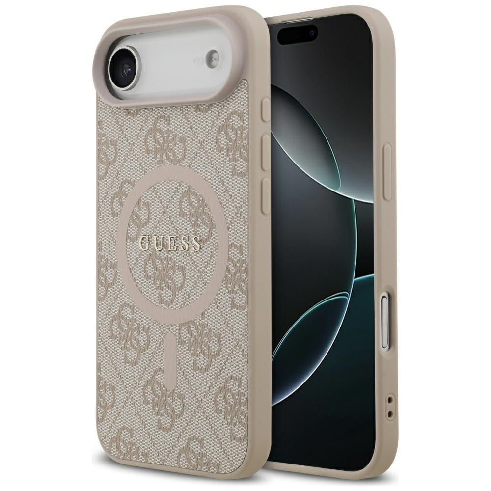 Θήκη MagSafe για Apple iPhone 17 Air, Guess, 4G Ring Classic Logo, Ροζ
