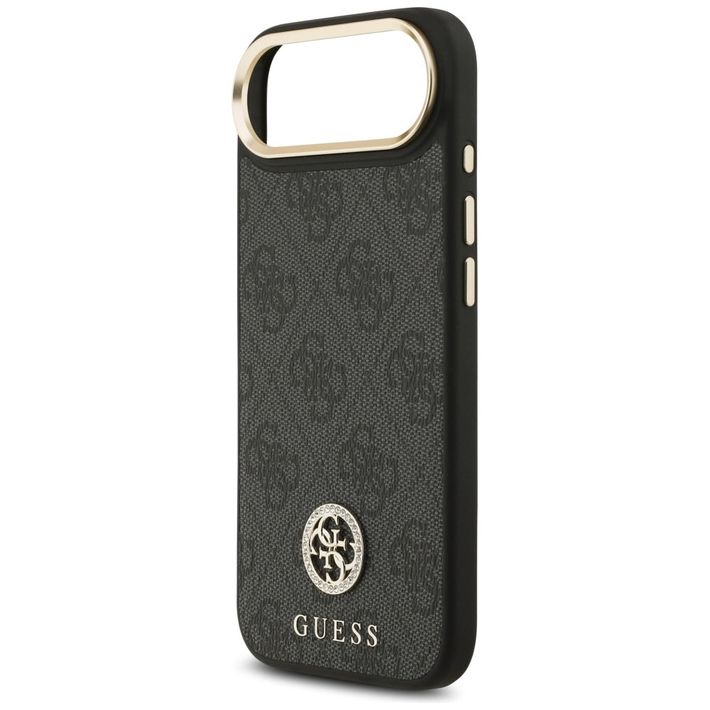 MagSafe Case for Apple iPhone 17 Air, Guess, 4G Strass Logo, Black