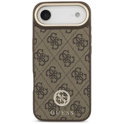 Θήκη MagSafe για Apple iPhone 17 Air, Guess, 4G Strass Logo με Μεγάλο Λουρί, Καφέ