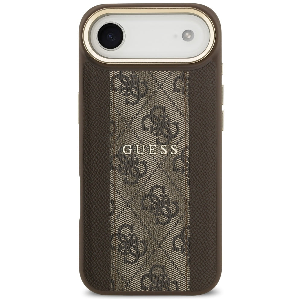 Θήκη MagSafe για Apple iPhone 17 Air, Guess, 4G Stripe, Καφέ