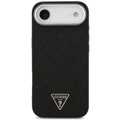 Θήκη MagSafe για Apple iPhone 17 Air, Guess, Glitter Triangle Logo, Μαύρη