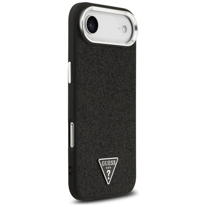 Θήκη MagSafe για Apple iPhone 17 Air, Guess, Glitter Triangle Logo, Μαύρη