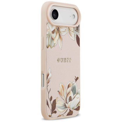 Θήκη MagSafe για Apple iPhone 17 Air, Guess, Grained Flowers, Ροζ