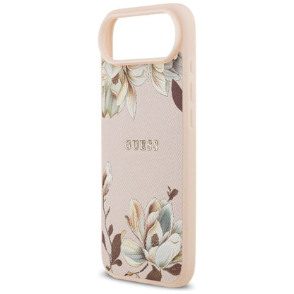 Θήκη MagSafe για Apple iPhone 17 Air, Guess, Grained Flowers, Ροζ