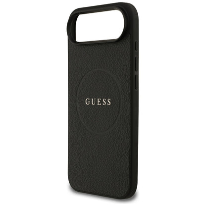 Θήκη MagSafe για Apple iPhone 17 Air, Guess, Grained Gold Ring, Μαύρη