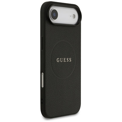 Θήκη MagSafe για Apple iPhone 17 Air, Guess, Grained Gold Ring, Μαύρη
