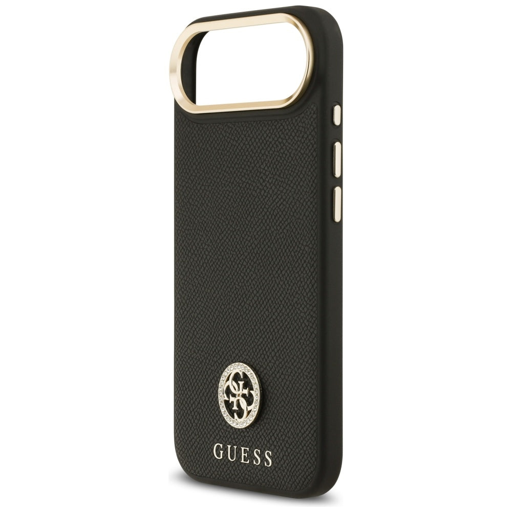 Θήκη MagSafe για Apple iPhone 17 Air, Guess, Grained Strass Logo, Μαύρη
