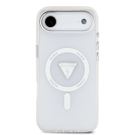 Θήκη MagSafe για Apple iPhone 17 Air, Guess, IML Gradient Triangle Logo, Διαφανής