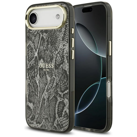Θήκη MagSafe για Apple iPhone 17 Air, Guess, Python Pattern, Μαύρη