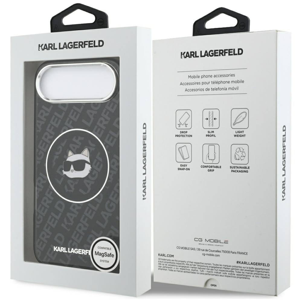 Θήκη MagSafe για Apple iPhone 17 Air, Karl Lagerfeld, IML Choupette`s Head, Μαύρη