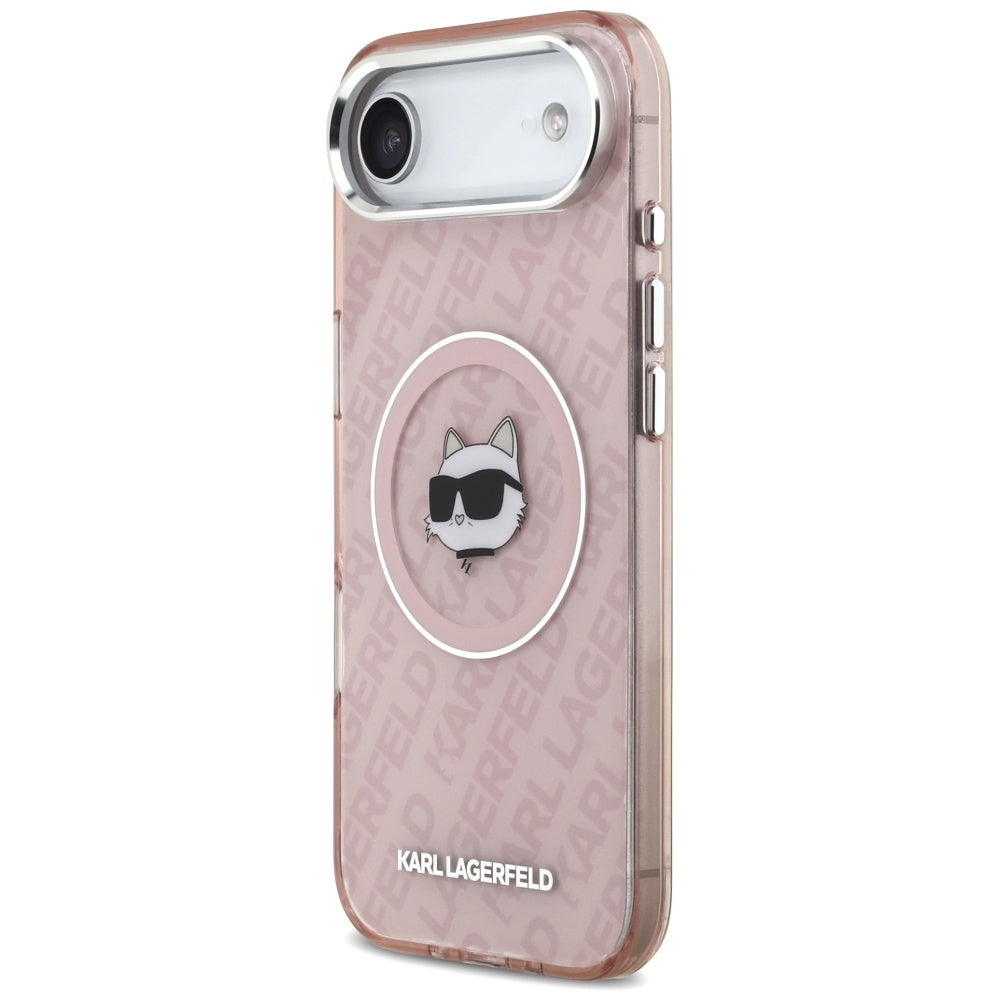 MagSafe Case for Apple iPhone 17 Air, Karl Lagerfeld, IML Choupette's Head, Pink