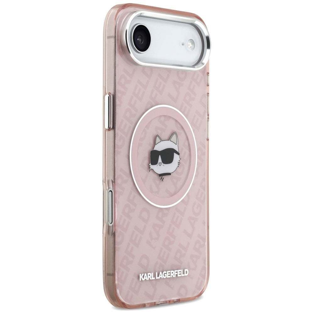 MagSafe Case for Apple iPhone 17 Air, Karl Lagerfeld, IML Choupette's Head, Pink