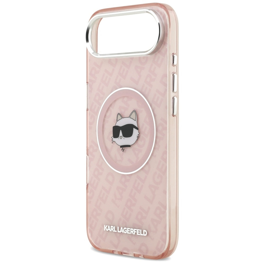 MagSafe Case for Apple iPhone 17 Air, Karl Lagerfeld, IML Choupette's Head, Pink