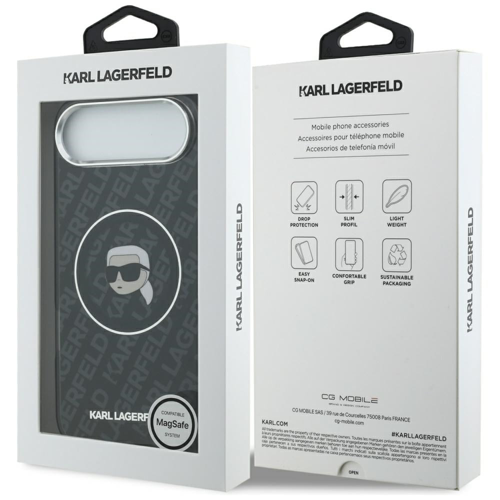 Θήκη MagSafe για Apple iPhone 17 Air, Karl Lagerfeld, IML Karl`s Head, Μαύρη