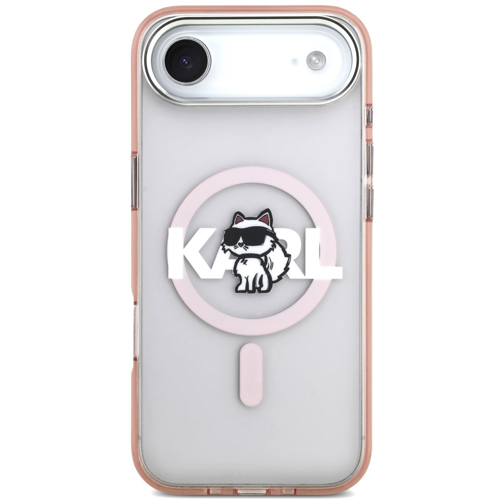 Θήκη MagSafe για Apple iPhone 17 Air, Karl Lagerfeld, IML Sketch Logo Choupette, Ροζ