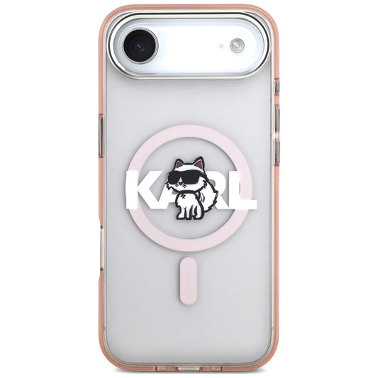 Θήκη MagSafe για Apple iPhone 17 Air, Karl Lagerfeld, IML Sketch Logo Choupette, Ροζ