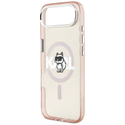 Θήκη MagSafe για Apple iPhone 17 Air, Karl Lagerfeld, IML Sketch Logo Choupette, Ροζ