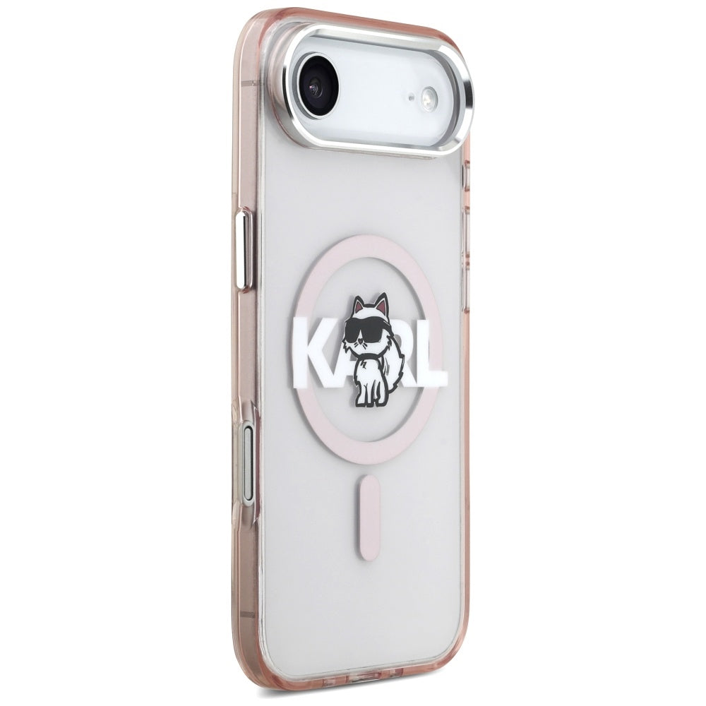Θήκη MagSafe για Apple iPhone 17 Air, Karl Lagerfeld, IML Sketch Logo Choupette, Ροζ