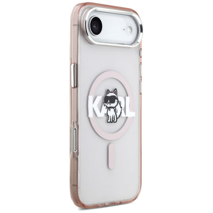 Θήκη MagSafe για Apple iPhone 17 Air, Karl Lagerfeld, IML Sketch Logo Choupette, Ροζ