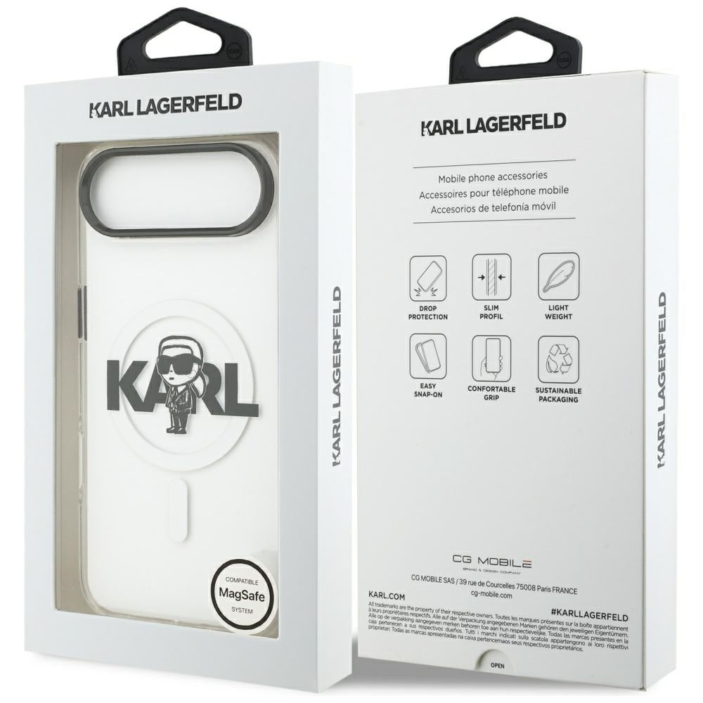 Θήκη MagSafe για Apple iPhone 17 Air, Karl Lagerfeld, IML Sketch Logo Karl, Διάφανη