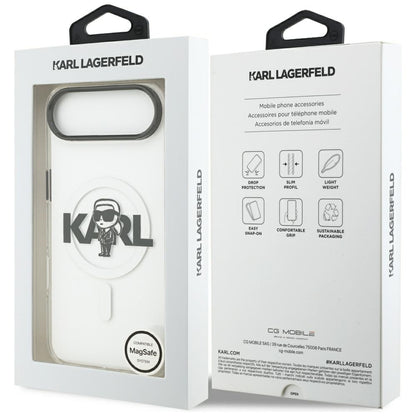 Θήκη MagSafe για Apple iPhone 17 Air, Karl Lagerfeld, IML Sketch Logo Karl, Διάφανη