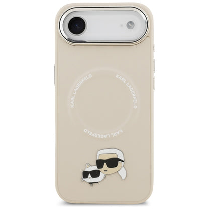 Θήκη MagSafe για Apple iPhone 17 Air, Karl Lagerfeld, Karl & Choupette Pins, Μπεζ