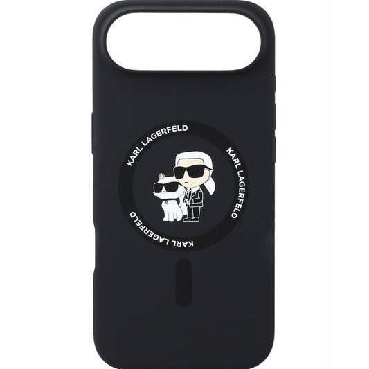 Θήκη MagSafe για Apple iPhone 17 Air, Karl Lagerfeld, Ring Karl & Choupette, Μαύρη