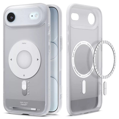 Θήκη MagSafe για Apple iPhone 17 Air, Spigen, Ultra Hybrid Classic, Ασημί